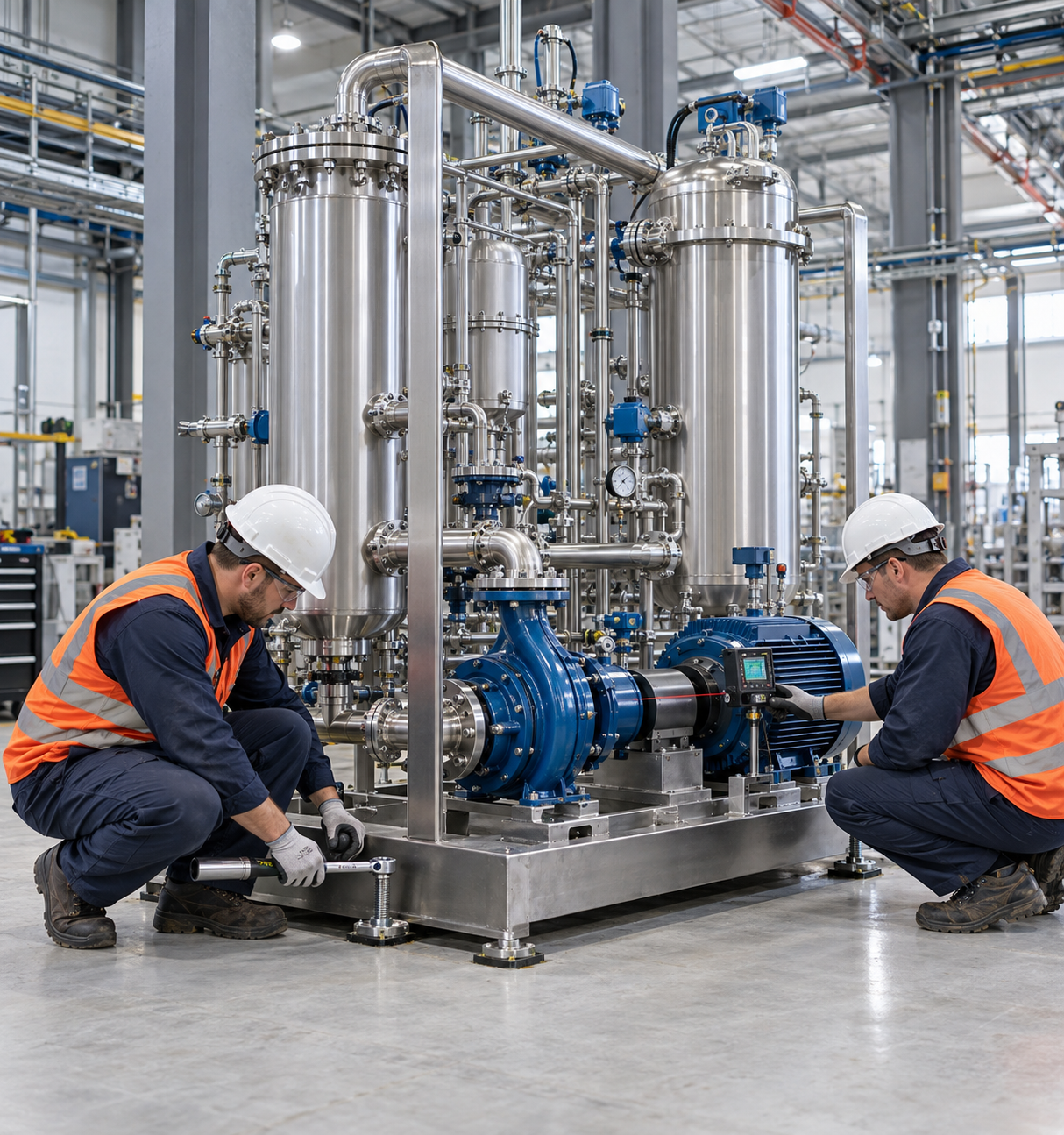 Industrial equipment and precision alignment work